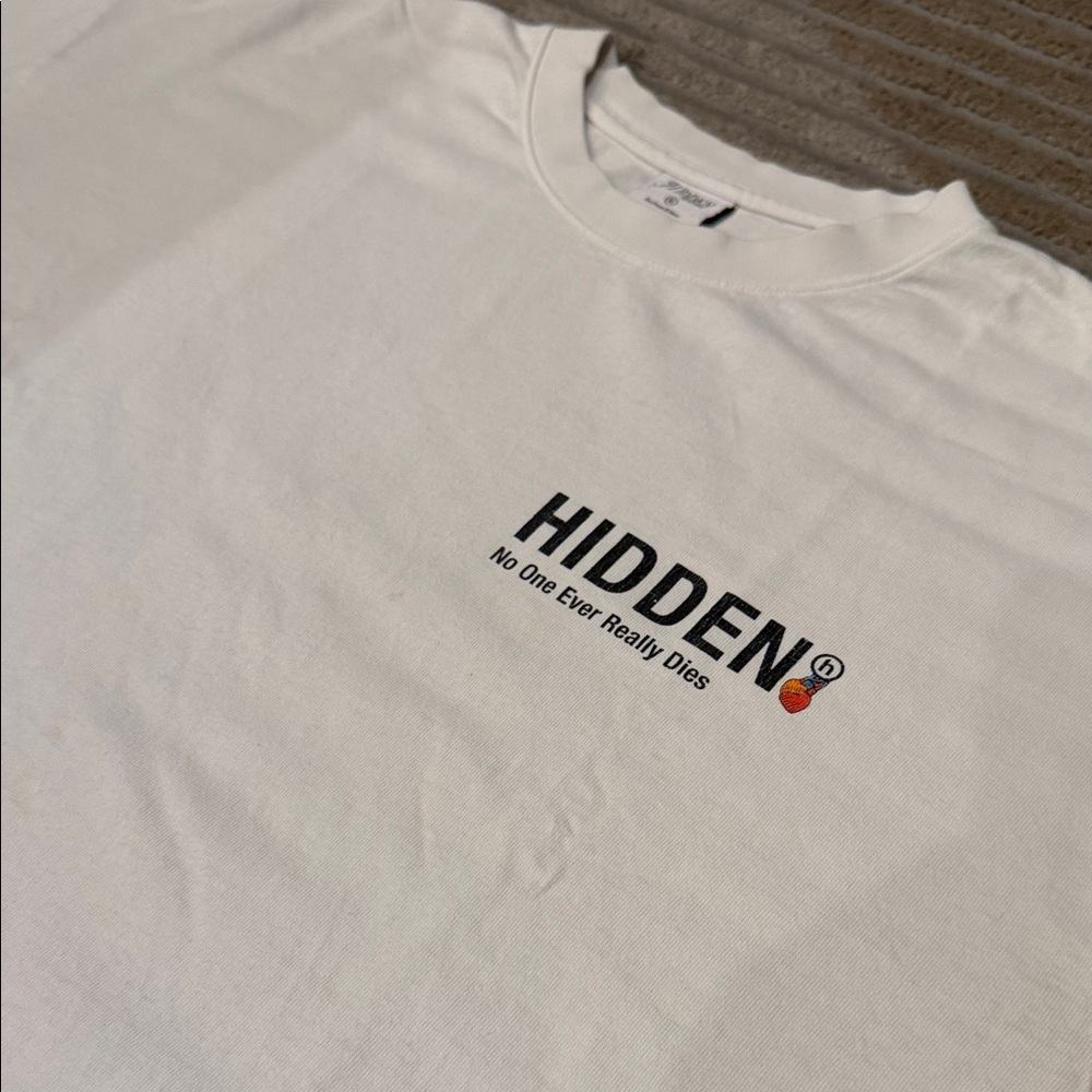 Hidden x N.E.R.D. Beating Heart White Men's T-Shirt - Picture 2 of 7
